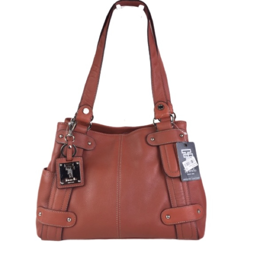 Tignanello Perfect 10 Studded Shopper in Spice